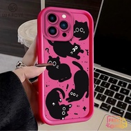Phone Case VIVO Y03 Y17S V30 5G V29 V29E Play Black Cat Shockproof TPU Phone Case