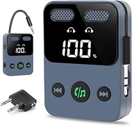 Upgraded Bluetooth Adapter Aeroplane, SOARFLY Bluetooth Receiver Jack 3.5 mm AUX Lossless Bass, 2-in