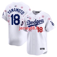Men's Latest World Tour Tokyo Championship Dodgers Los Angeles Dodgers No. 18 Yamamoto Yushen Little