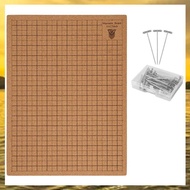 (HARB) Macrame Board with Pins 12x16In Portable Double Side Macrame Project Board with GridsReusable