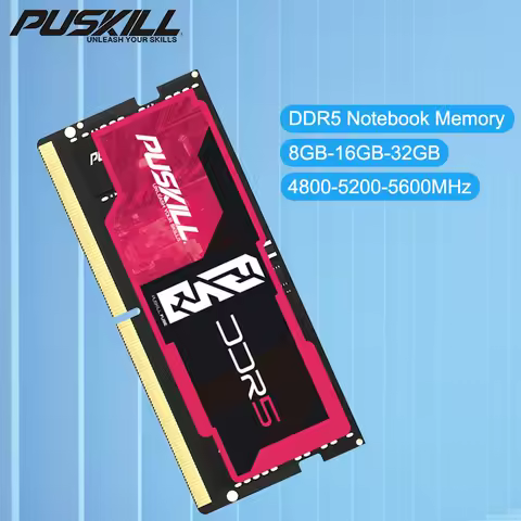 PUSKILL DDR5 Memoria Ram Notebook 32GB 16GB 8GB 5600MHz 5200MHz 4800MHz 1.1V 262-Pin for Laptop SODI