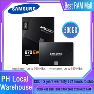 【Free shipping】Samsung 870 Evo SSD SATA III 128GB 250GB 500GB 1TB V-Nand Internal AMD SSD ultra fast