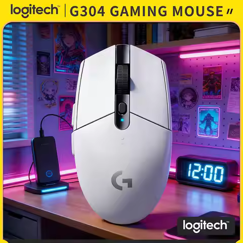 Logitech G304 Wireless Gaming Mouse LIGHTSPEED Tech 12000 DPI HERO Sensor 1ms Response 9-Month Batte