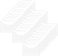 Vxcbad Pack of 30 A4 Lever Arch Files - Transparent Document Folder with Button - Plastic Storage Ba