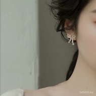 Earrings Bow Earrings Earrings 14K Small Fresh Woven Pearls Sweet Romantic Millet Grain Gift Gold In