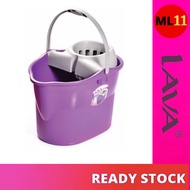 LAVA (17L) Plastic Ballet / Mop Mopping Pail / Mop Mopping Bucket With Wheels GB066