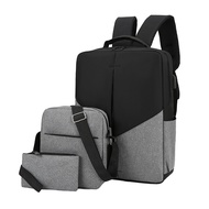 Backpack Bags For Men 2022 New Three Piece Casual Fashion Sports Large Capacity Solid Color Travel Luxury Simplicity Outdoor Bag