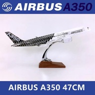1:150 47cm Airbus A350 Metal Aircraft Replica Diecast Collectible Display Plane Toy