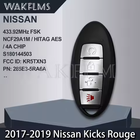 For Nissan Kicks Rogue 2018 2019 2020 2021 Rogue 433.92MHz 4A Remote Key Proximity Smart Key S180144