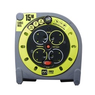 Masterplug Pro-XT Case Reels 15M, 13A, 4 Sockets  (HMU15134SL-PX)