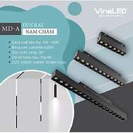 MD-AB9 - Đèn Ray nam châm VINALED
