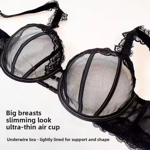 Plus Size Full Coverage Bra for Large Bust - Minimizer Support Underwire Lingerie - Anti Sagging Com