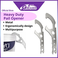 Pail Opener Metal / Barrel Opener Lid Universal / Buka Tong Cat Besi & Plastic / Oil Drum Can Opener