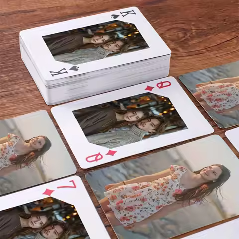 1 Deck Of 54 Playing Cards-Personalized Photo Playing Cards. Customizable Photo Card Set Using Your 
