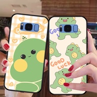 Samsung s8 / ss s8 plus / ss s8 + cute Blue Pink Dinosaur Case