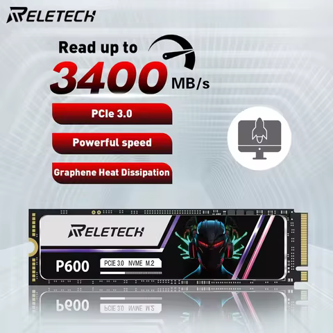 Reletech P600 M2 SSD NVMe 1TB 2TB 256GB SSD M.2 2280 PCIe Gen3.0x4 Internal Solid State Drive Hard D
