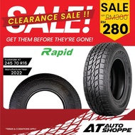 (Clearance 2022) Rapid Ecolander AT 16" 245 70 R16  4X4 4WD Tyre (1 Tire)