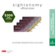 [sightonomy] $306 Voucher For 4 Boxes of Alcon Dailies Total 1 For Astigmatism Daily Disposable Contact Lenses