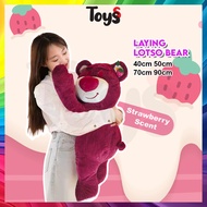 Toyss Boneka Lotso Bear Teddy Bear Lotso Bear Anak Patung Lotso Besar Patong Lotso Plushie 草莓熊娃娃
