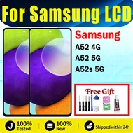 Original AMOLED For Samsung Galaxy A52 4G 5G A52s 5G LCD Display Touch Screen With Frame Replacement