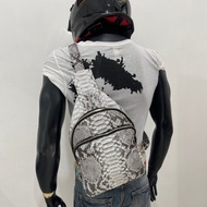 蛇皮背包紫蛇皮背包