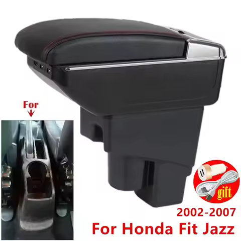 Central armrest For Honda Jazz Armrest box For Honda Fit Jazz 1 Car Armrest Storage box Dedicated 20