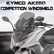 For KYMCO AK550 AK 550 Motorcycle Front Windshield Competition Windshield Non-destructive Installati