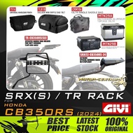 GIVI HONDA CB350RS SRX(S) EXTREME SPECIAL RACK/ TR SADDLEBAG HOLDER & KOTAK/BOX MTN39/MTN29 ALUMINIU