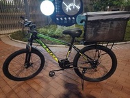 24吋外賣單車+保温箱 1088元Bicycle  配21速+避震+碟刹 另加前后燈80元，改加厚硅膠大坐加90元 (坐耐舒服)