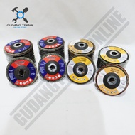 Flap Disc 4 Inch MODERN P60 P80 P100 P120 MODERN Sandpaper Stacking Grinder Sandpaper Iron Finishing