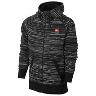 100% Authentic - Nike Men's AW77 Speed Stripe Full Zip Hoodie - Black