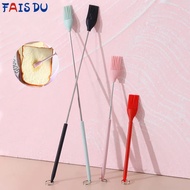 FAIS DU 3 in 1 Mini Telescopic Oil Brush with Hanging Buckle Cream Silicone Baking Kitchen Utensils 
