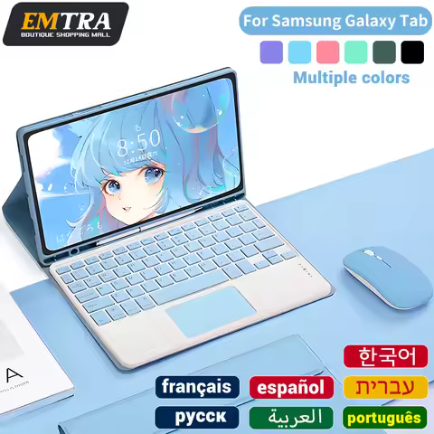 Samsung Tablet Cover Keyboard For Samsung Galaxy Tab A8 10.5 A7 S6 Lite Tablet Cover For Samsung Tab