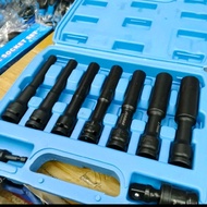 flyman 9pcs deep socket set 8mm to 19mm ½ drive 6points 5inches heavy duty