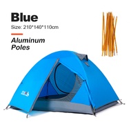 BSWOLF Camping เต็นท์ Ultralight Aluminum Poles Tent 2 คนกลางแจ้ง  เต็นท์ครอบครัวเสาอลูมิเนียมเต็นท์ชา