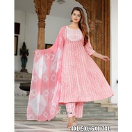 4XL-7XL. ready made Kurtis with pants and shawl