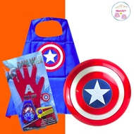 Captain America Cape, Shield, Gloves, Captain America, Children's Superhero Costume