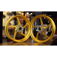 RCB RACING BOY FG525 NINJA250 NINJA 250 CBR250RR CBR 250RR FORGED RIM 2.75/4.0*17 FG525 GOLD BLACK B