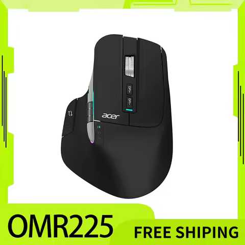 Acer Omr225 Gamer Mouse 3mode Bluetooth Wireless Mouse Dual Scroll Ergonomic Mouse Custom Programmin