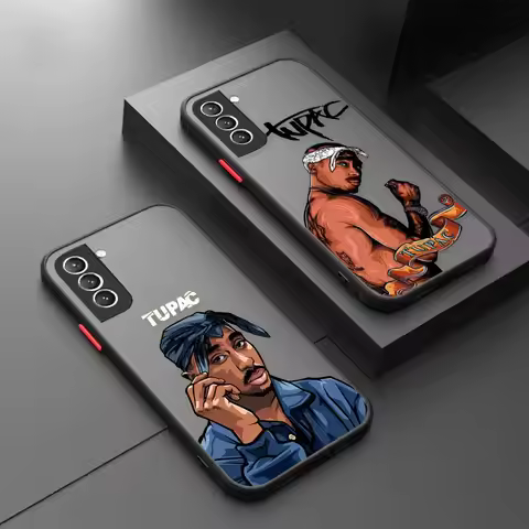 2PAC Rapper Tupac For Samsung S24 Case S21 FE S22 S23 Plus S10 Funda For Galaxy S24 Ultra Case S9 8 