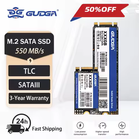 GUDGA SSD M2 SATA M.2 NGFF SATA III Solid State Drive 64GB 128GB 2242 2280 Internal Hard Drive Disk 