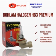 [Grossir/Offline] HB3 12 Motorcycle Halogen Bulb 55 Watt/ 100 Watt Motorcycle Halogen Bulb - Tycoon