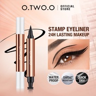 O.TWO.O Stamp Eyeliner 2 in 1 Eyeliner Black Double Head Waterproof