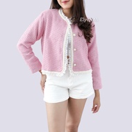 ELYCLOTH | CASSANDRA TWEED BLAZER | BLAZER WANITA PREMIUM TWEED