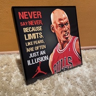 Michael Jordan : Motivational NBA Pop Art Poster Frame