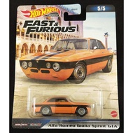 HOT WHEELS FAST FURIOUS ALFA ROMEO GIULIA SPRINT GTA