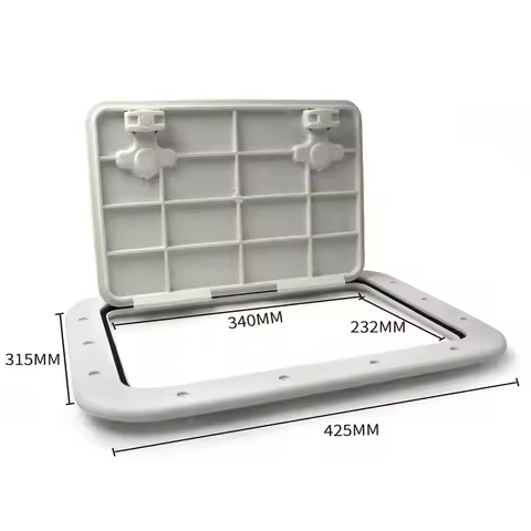 Suitable for Marine Deck Access Hatch & Lid - 16.7" X 12.4" 0.8" ,42.5x31.5x2cm(White)