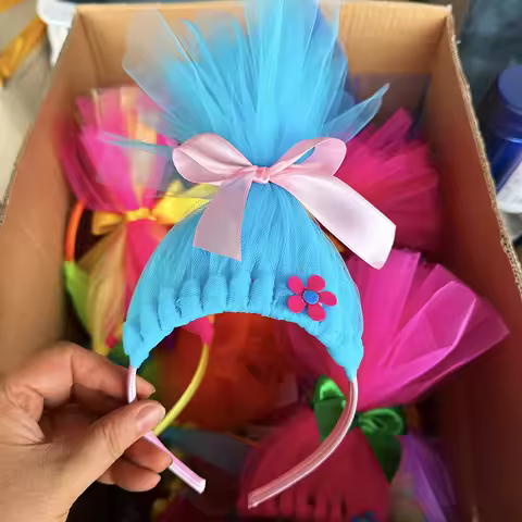 Trolls Poppy Princess Party Performance Hair Accessories Personalized Children's Hairbands Halloween