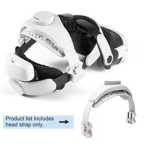 Adjustable Head Strap for Meta Quest Pro/PSVR2, Reduce Head Pressure Enhanced Comfort VR Accessories