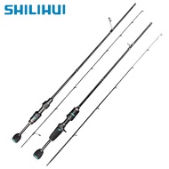 SHILIHUI Fishing Rod Carbon Solid Micro Jigging Rod Ultra Light 150 168 180 210 CM Joran Udang Spinning Rod Ultralight Baitcasting Rod Joran Pancing UL 2 6 Lb